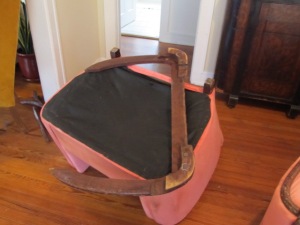 reupholstering a chair